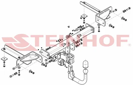 Фаркоп Steinhof для Opel Astra J GTC 2010-2016 Арт.O-104 O-104 в Казань