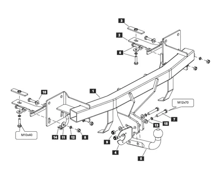 Фаркоп Sheriff для Mazda CX-4 2016-2024  2905.12 в Казань