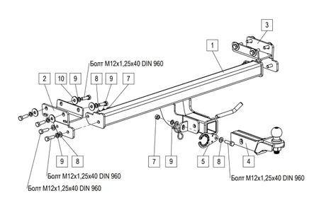 Фаркоп TowRus для Tenet T4L 2026- 269086 в Казань
