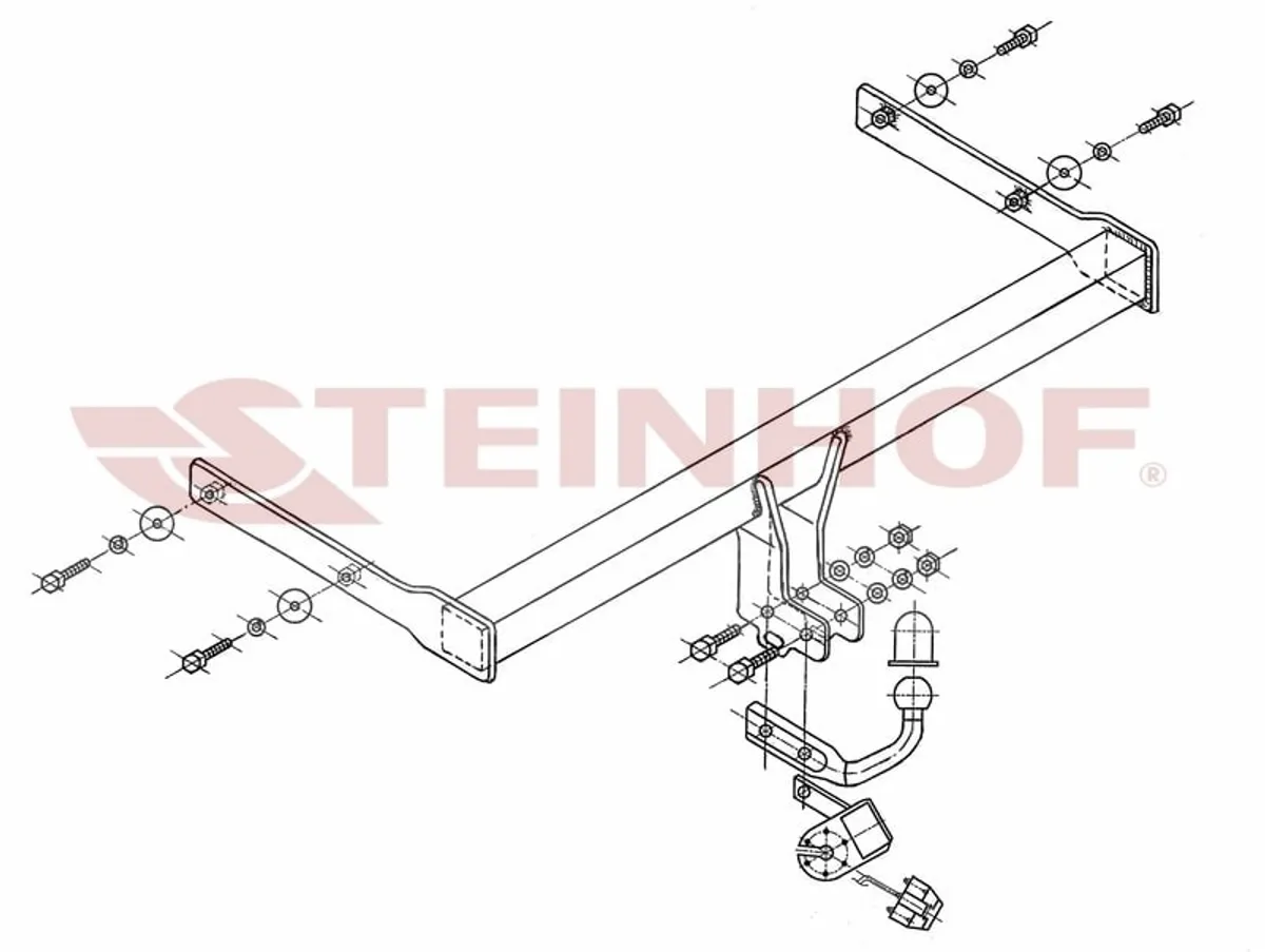 Фаркоп Steinhof для Skoda Octavia 2004-2013 S-341 в Казань