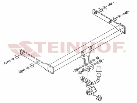 Фаркоп Steinhof для Skoda Octavia 2004-2013 S-341 в Казань
