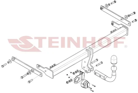 Фаркоп Steinhof для Mazda 3 (седан) 2019- Арт. M-061 M-061 в Казань