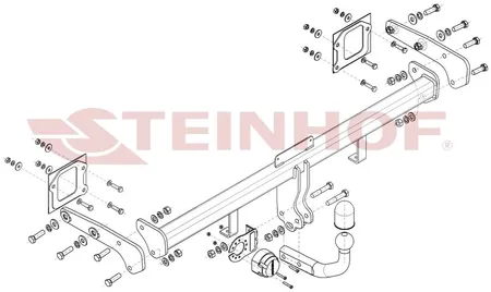 Фаркоп Steinhof для Hyundai Bayon 2021- Арт. H-225 H-225 в Казань