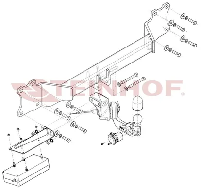 Фаркоп Steinhof для Audi Q8 2018- Арт. A-129  A-129 в Казань