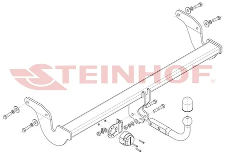 Фаркоп Steinhof для Lexus RX 2022- Арт. L-175 L-175 в Казань
