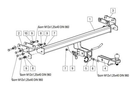 Фаркоп TowRus для Jeland J7 2026- 269086 в Казань
