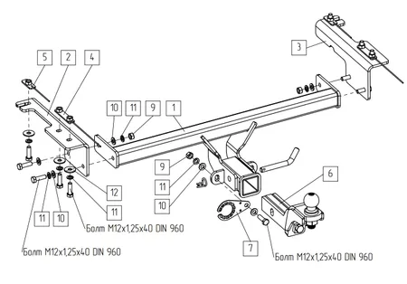Фаркоп TowRus для Belgee X50 2023- 299413 в Казань